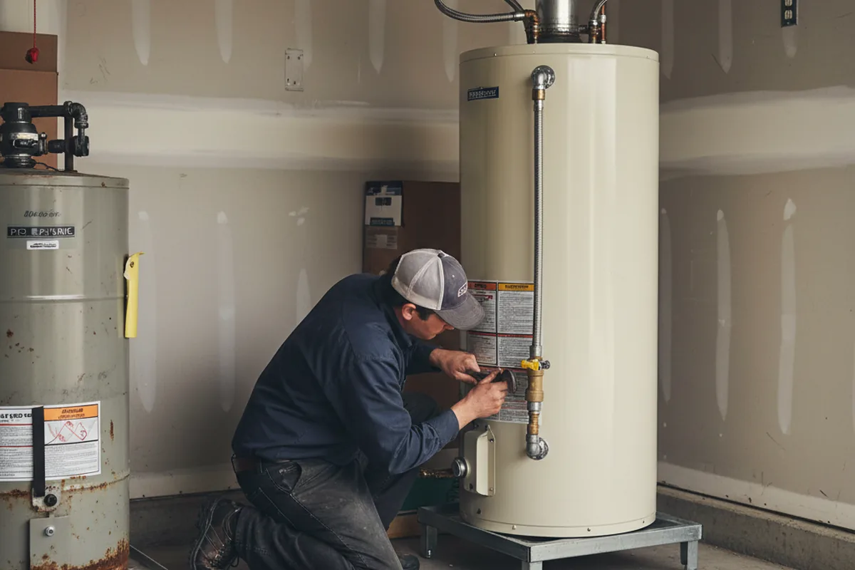 Water heater and shutoff valve replacement in Big Spring